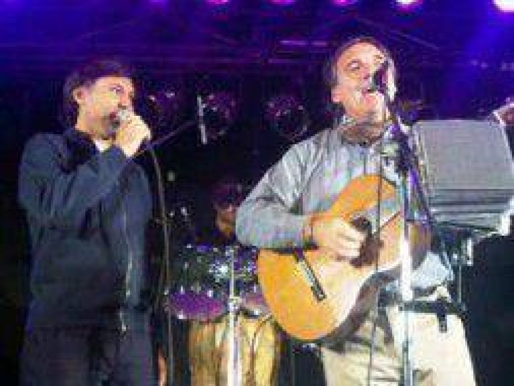 Facundo Saravia comparti� escenario con Ignacio Crotto en Tornquist