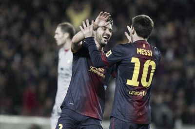 Barcelona sonr�e con un p�ker de Messi