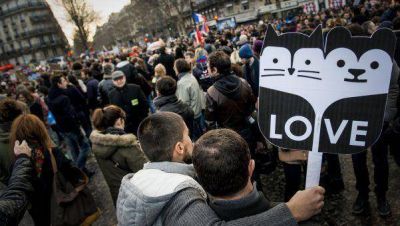 Miles de partidarios del "matrimonio para todos" salieron a las calles de Par�s