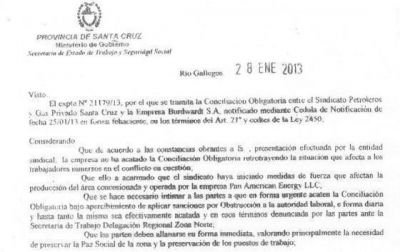 Dictaminaron conciliaci�n obligatoria con petroleros