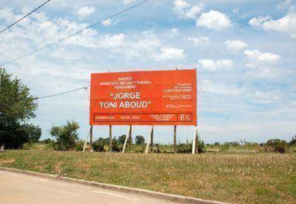 Obras preliminares para la construcci�n del barrio del Sindicato de Luz y Fuerza