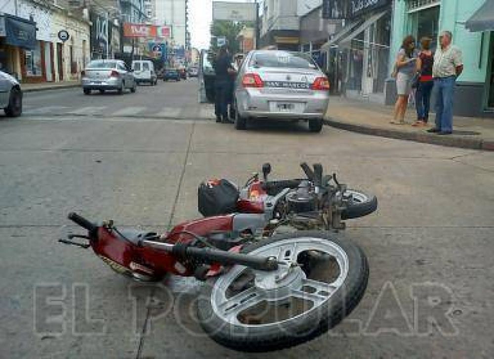 Choque en pleno centro