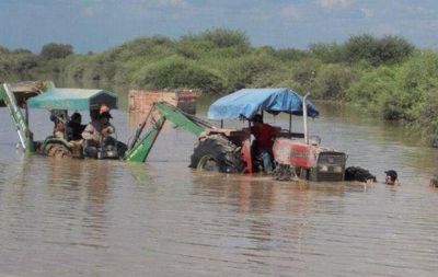 Jorge Rojas, al frente de tareas solidarias por inundaciones