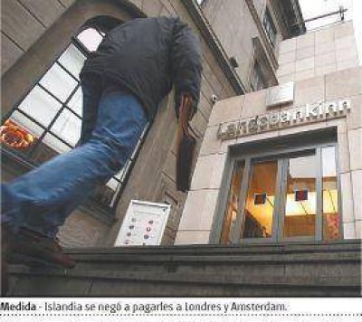 Islandia zaf� de indemnizar por la quiebra de sus bancos