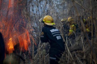 Dura lucha para tratar de controlar incendio intencional en el Otto