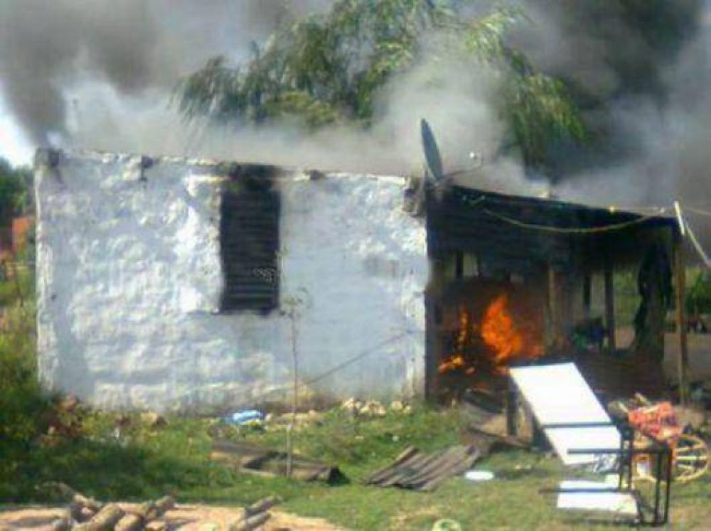 Incendiaron casa por la muerte de motociclista