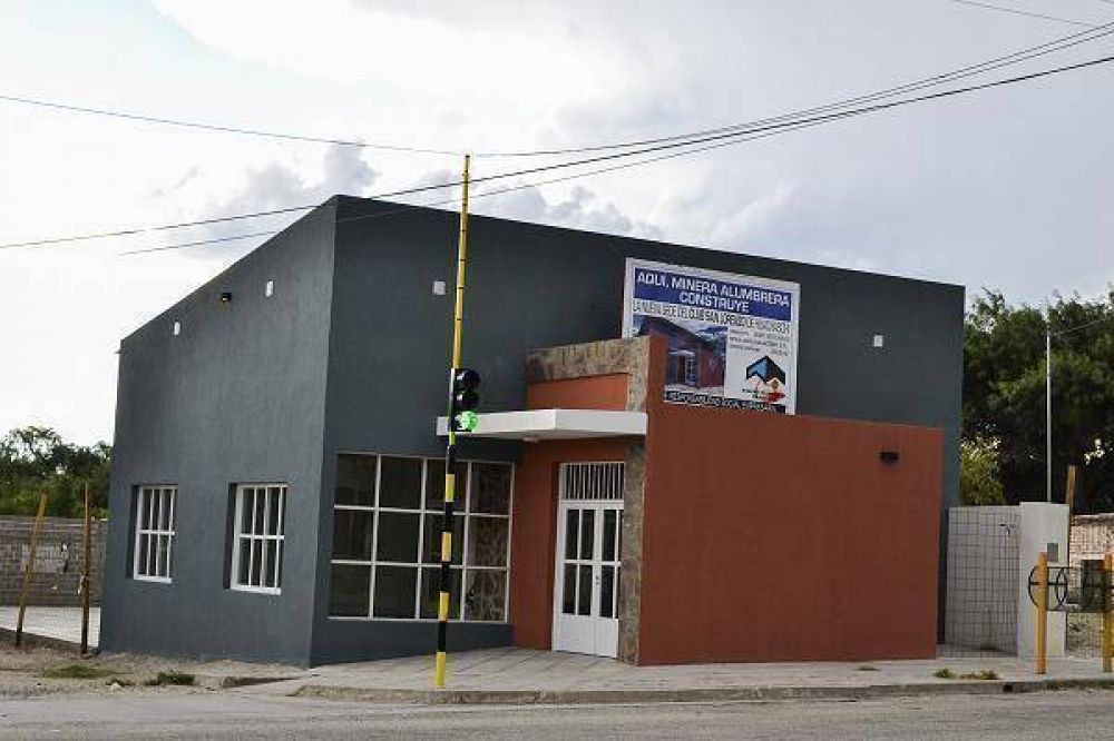 Inauguraron la obra de la sede social del club San Lorenzo de Huachaschi