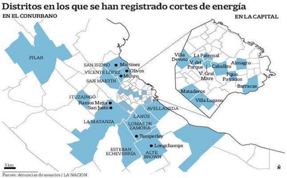 Siguen los cortes de luz y crecen las protestas en la ciudad y el conurbano