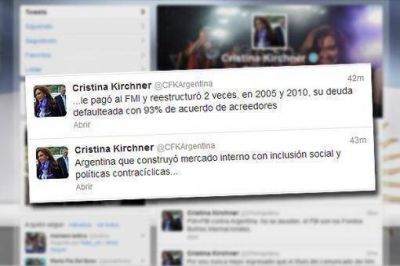 Cristina asegur� que "el enojo del FMI se debe a la cancelaci�n de la deuda"