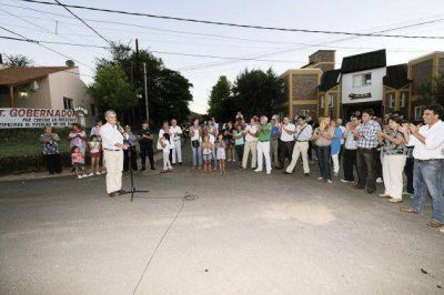 Quedaron inauguradas 8 cuadras de pavimento en Potrero de los Funes