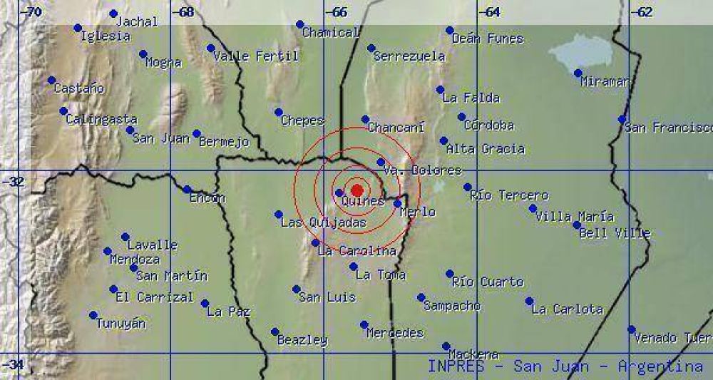 Sismo en el norte de la provincia