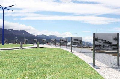 Ushuaia: Se realizan tareas de reparaci�n de las gigantograf�as fotogr�ficas y de sus estructuras