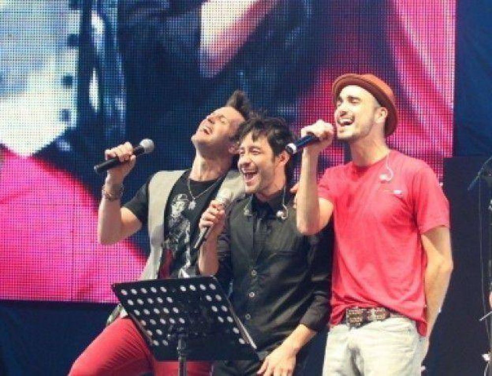 Luciano Pereyra, Axel y Abel Pintos juntos en Villa Mar�a
