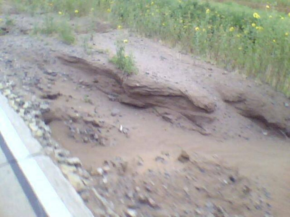 Quejas por el p�simo estado de las banquinas de la Autopista 55