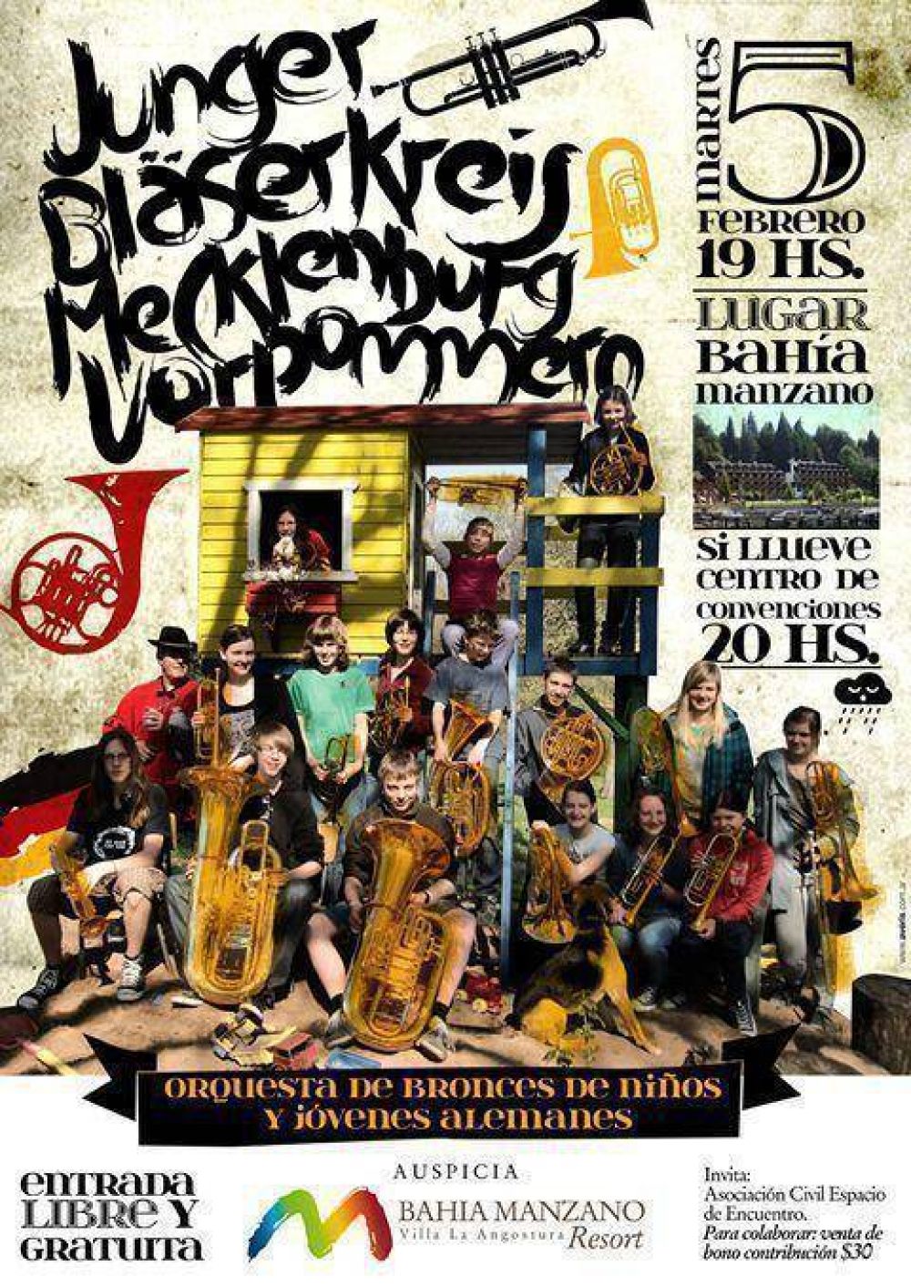 Original orquesta alemana tocar� en Villa La Angostura
