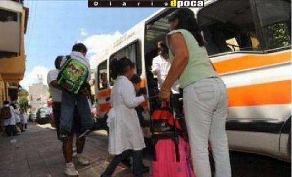 Por chico, ser�a $350 la nueva tarifa del transporte escolar