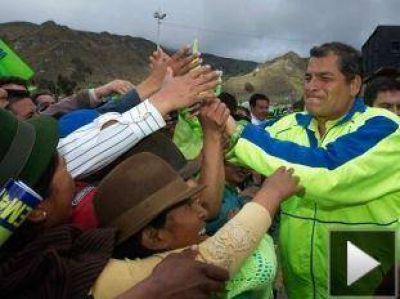 Dos apu�alados en acto de campa�a de Correa