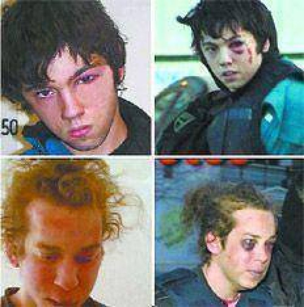 La polic�a maquill� los golpes