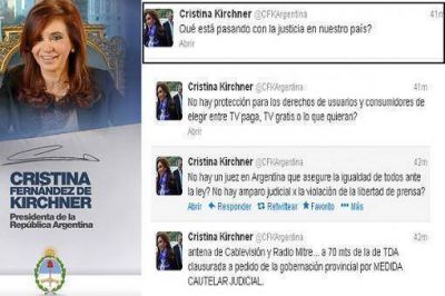 �Qu� est� pasando con la Justicia en nuestro pa�s�, se pregunt� Cristina