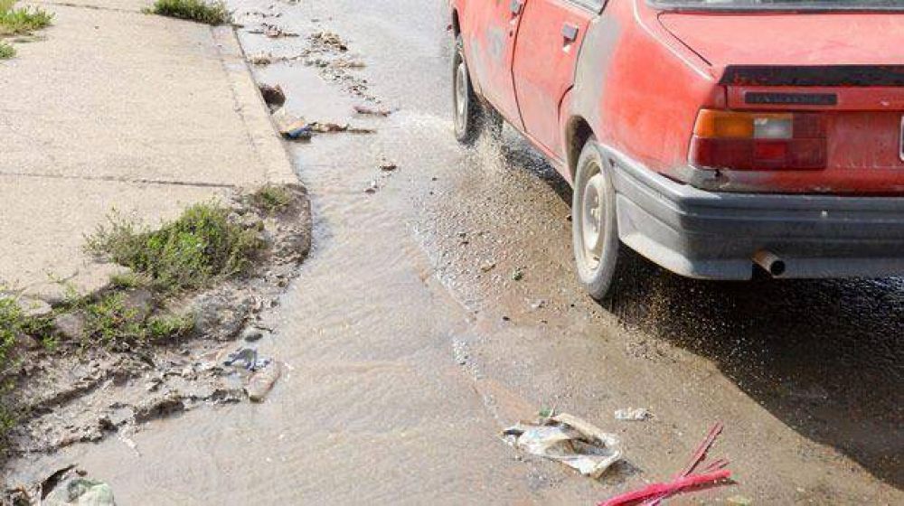 Fue por un reclamo de cordones cunetas y se encontr� que era por las cloacas