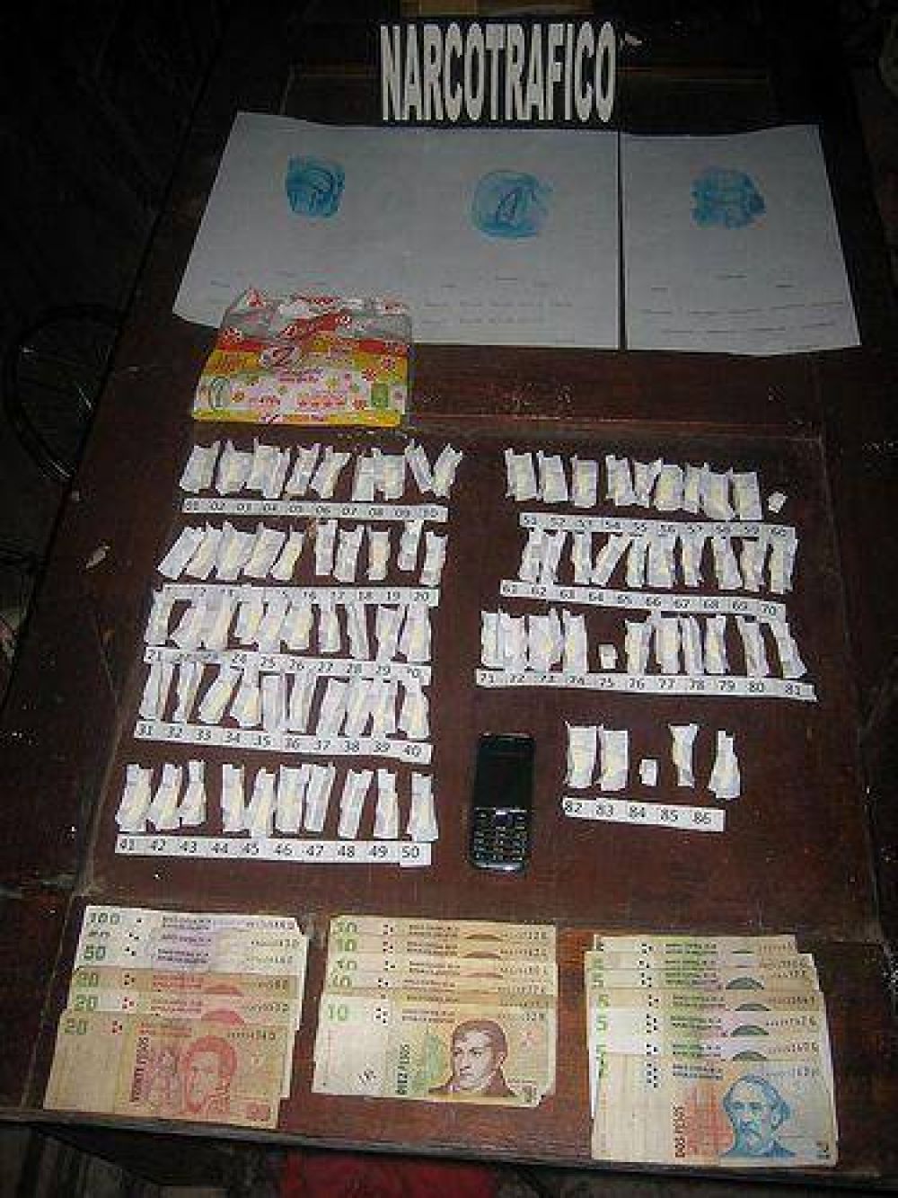 Secuestraron pasta base de coca�na en una casa de barrio Belgrano