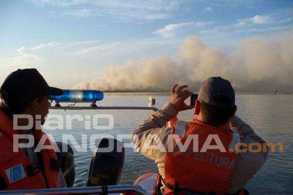 La Defensor�a del Pueblo realiz� un sobrevuelo por el humo en Las Termas