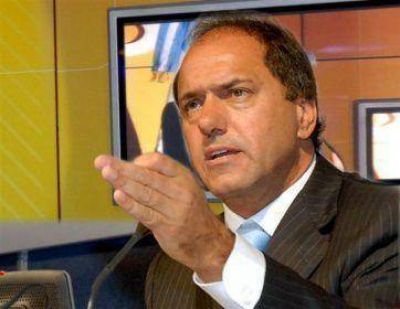 Scioli, fiel a su estilo, pidi� armon�a