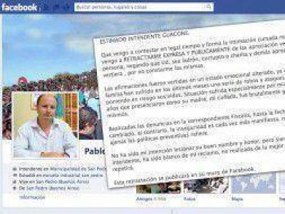 Intendente envi� carta documento a una vecina que lo critic� por Facebook