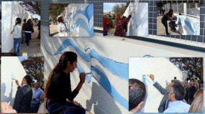 El ministro Sosa visit� obras en la Escuela �Gral. San Mart�n�