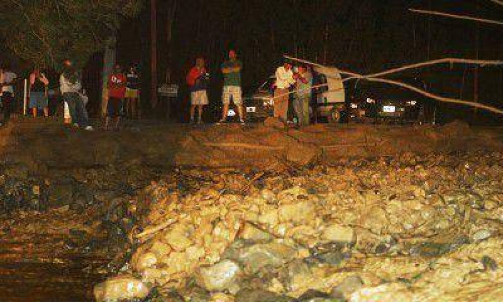 P�rez abandon� la fiesta vendimial de Guaymall�n y se fue a la zona de los aludes