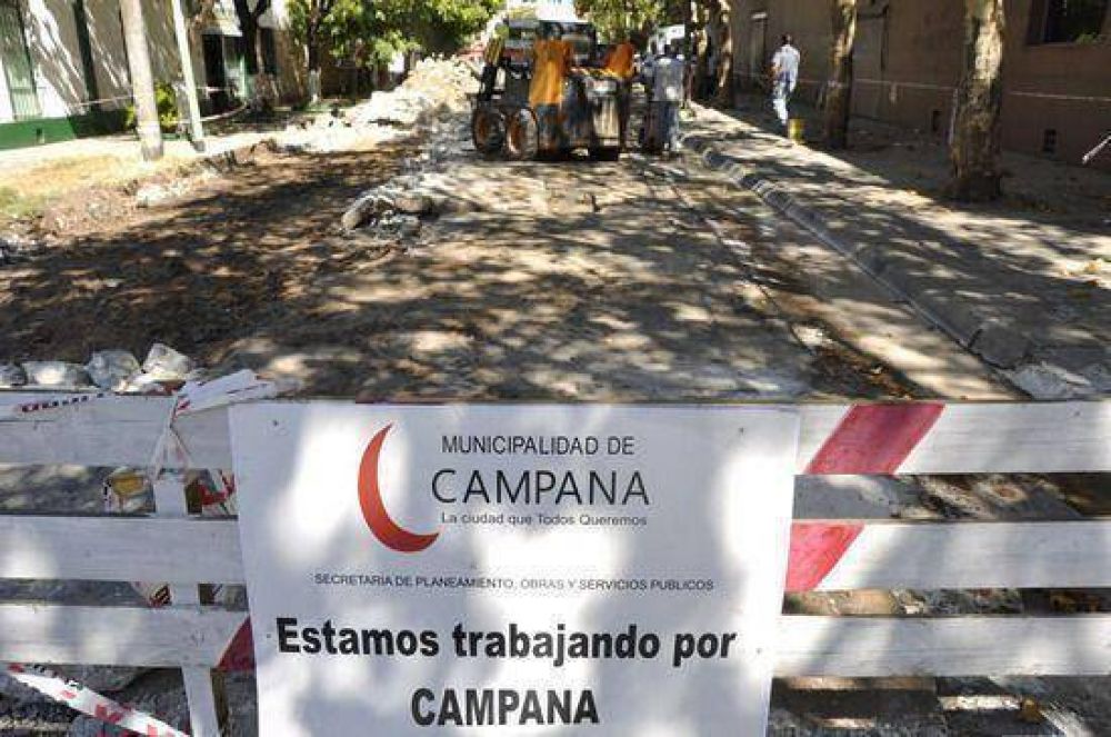 Comenzaron las obras de reparaci�n del pavimento en calle 9 de Julio entre Rawson y San Mart�n