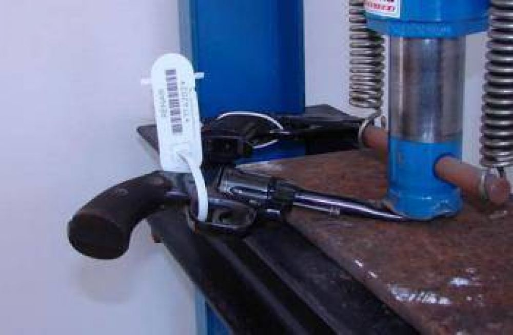 Entrega voluntaria de armas de fuego en Mor�n 	 