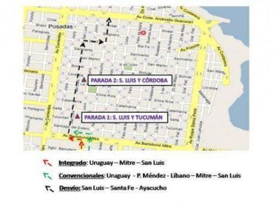 Por obras, habr� desv�os en el centro de Posadas