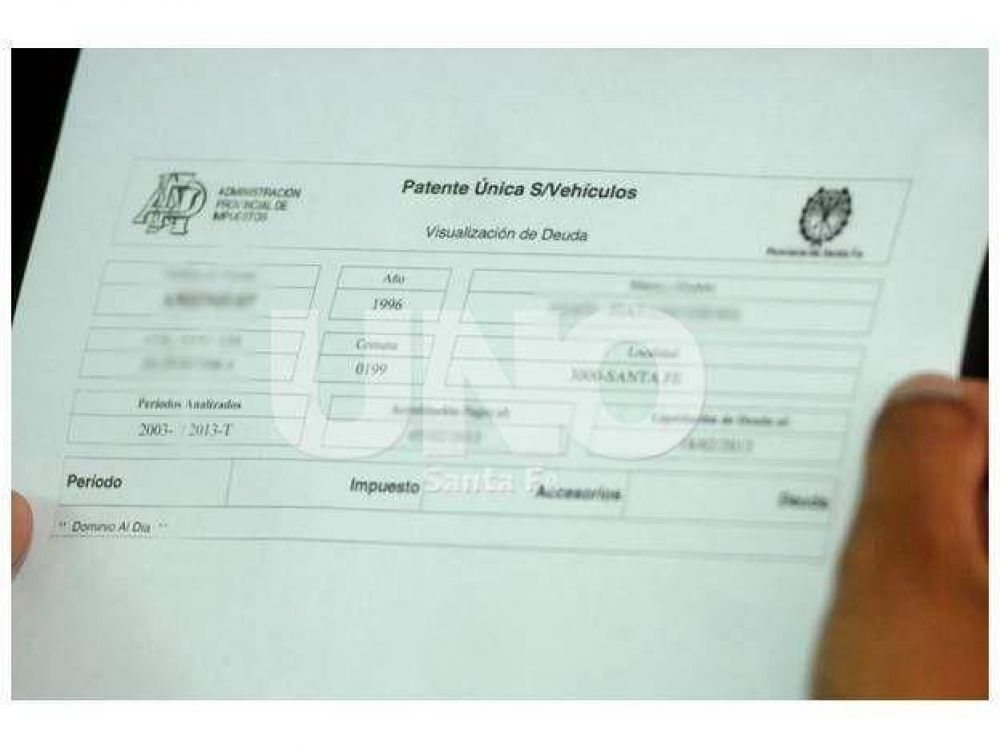 Advierten sobre errores en las boletas de la Patente Automotor