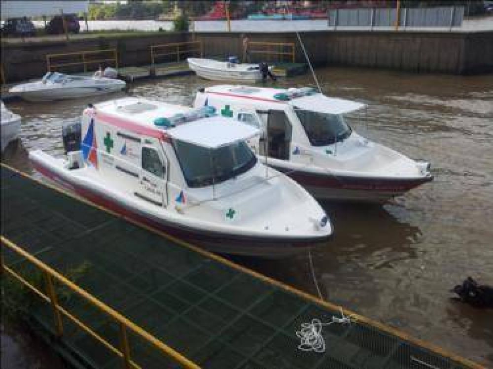 San Fernando: El Municipio presenta nuevas lanchas ambulancia