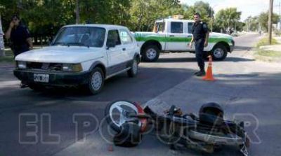 Dos mujeres sufrieron heridas en un choque
