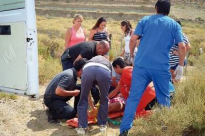 Violento choque deja a toda una familia con diferentes lesiones