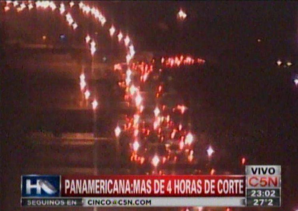 Liberaron el tr�nsito en Panamericana