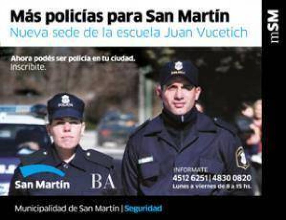 Abri� la inscripci�n para la nueva sede de la escuela de Polic�a Juan Vucetich