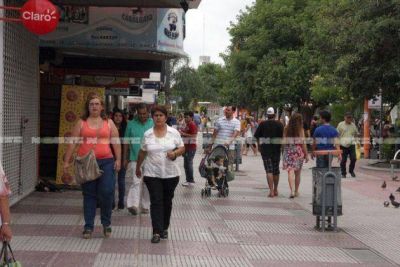El centro no tuvo feriado y la actividad fue casi normal