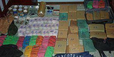 Droga: desbaratan un centro de distribuci�n