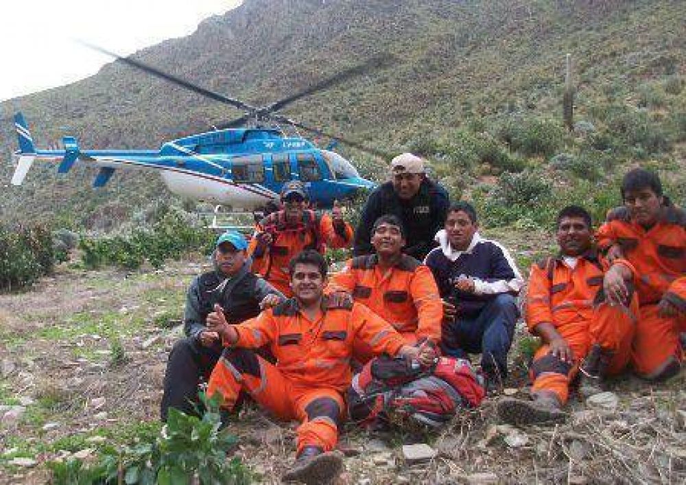 Operativo sanitario para rescatar a un hombre a m�s de 3.500 metros