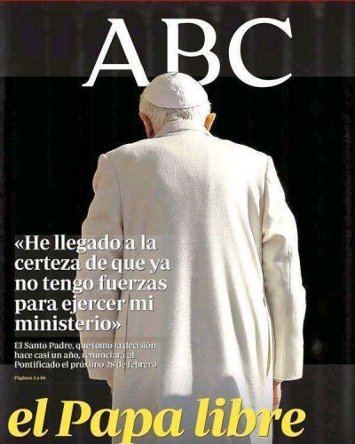 Un d�a despu�s, as� reflejan los diarios impresos del mundo la salida del Papa