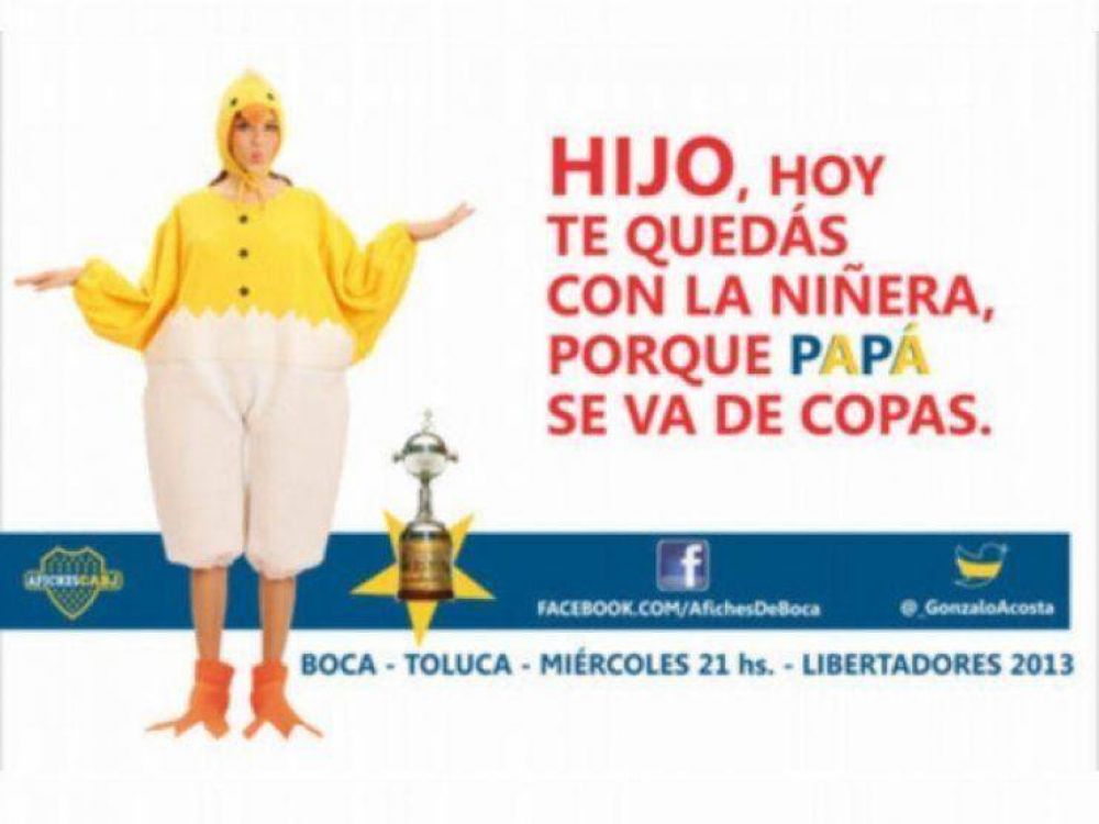 Los hinchas de Boca le dedicaron afiches a River