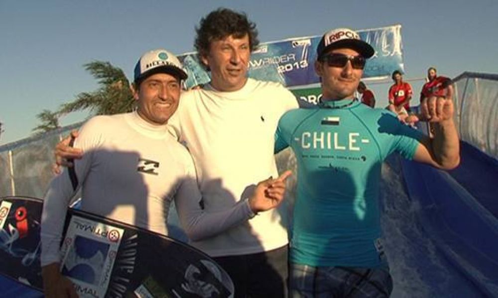 Deportes acu�ticos con una ola artificial gigante en San Isidro