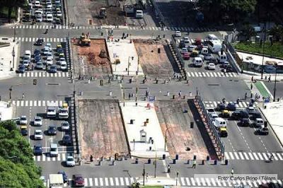 Presentan un nuevo amparo por las obras del Metrobus en la 9 de Julio