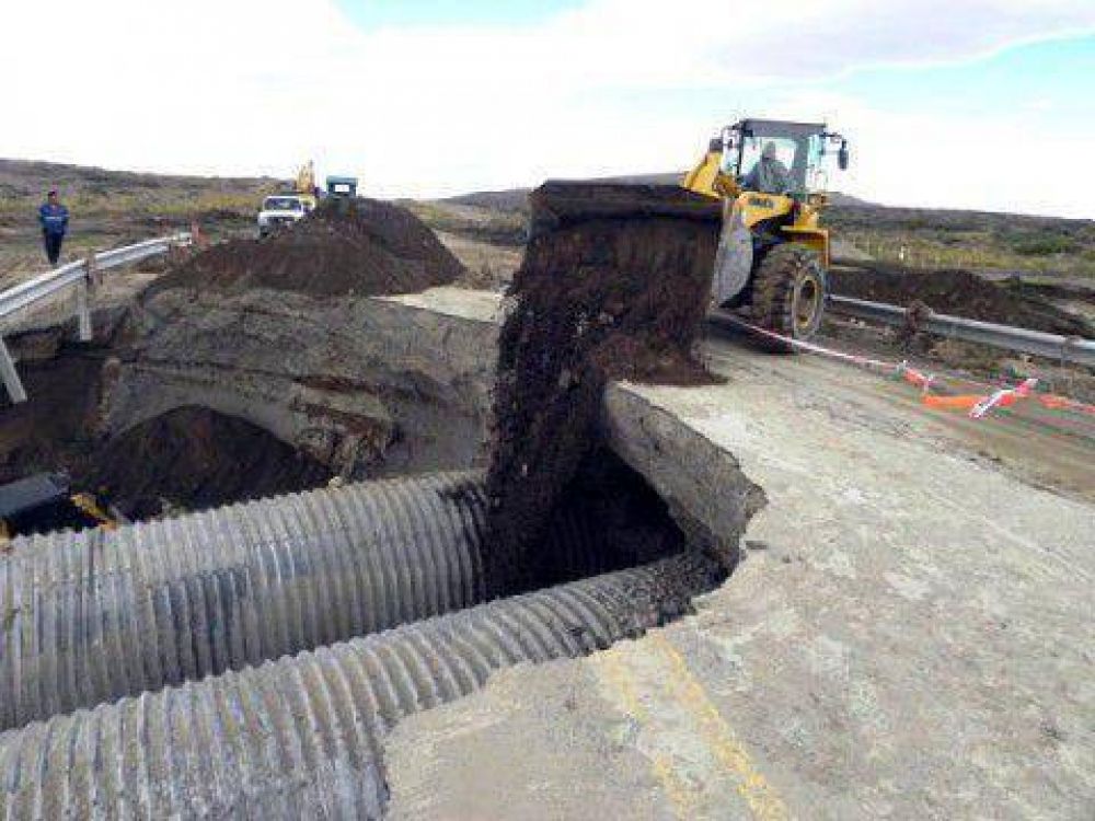 Espectacular derrumbe, reparado