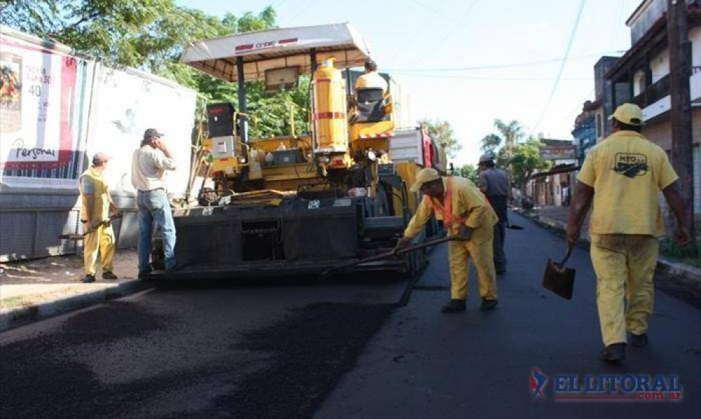 Retoman la repavimentaci�n de las calles Alberdi y Vidal