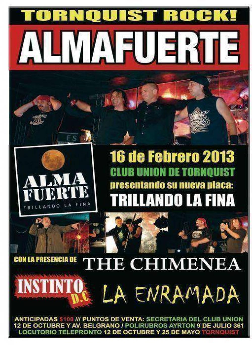 Almafuerte, el plato fuerte del Tornquist Rock