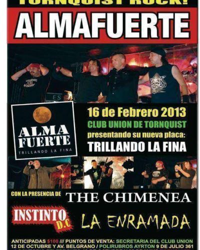 Almafuerte, el plato fuerte del Tornquist Rock